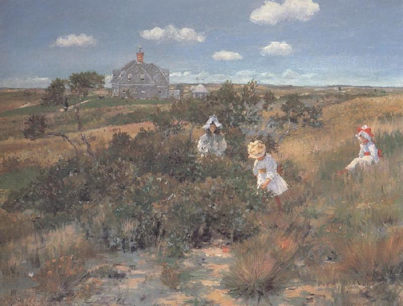 William Merrit Chase The Bayberry Bush oil painting image
